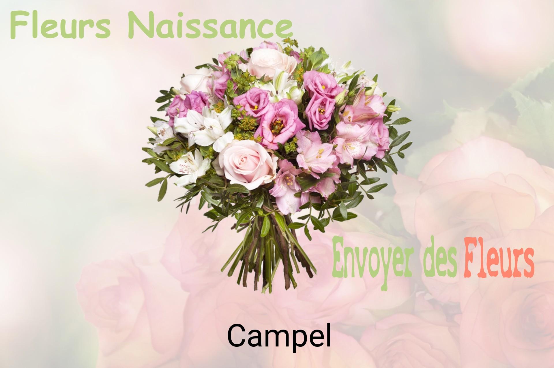 Bouquet de fleurs de naissance livré à Campel
